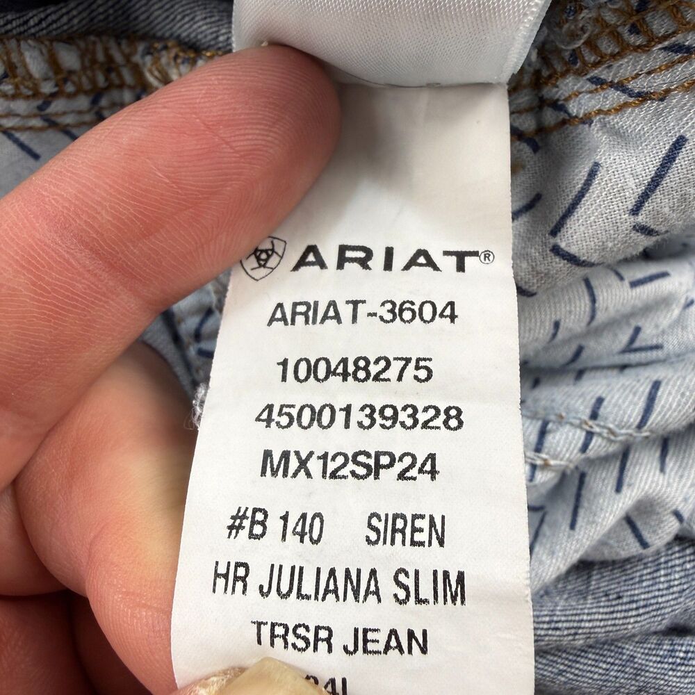 Ariat Juliana Slim Cut Off Shorts Womens 34 Waist 3.5" Inseam High Rise Western - Picture 6 of 10